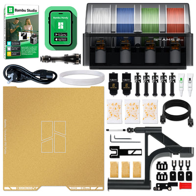 Bambu Lab H2C Dual Head Vortek 3D Printer with Filament, Tool Kit, AMS 2 System 3D Printer Bundle Bambu Lab 