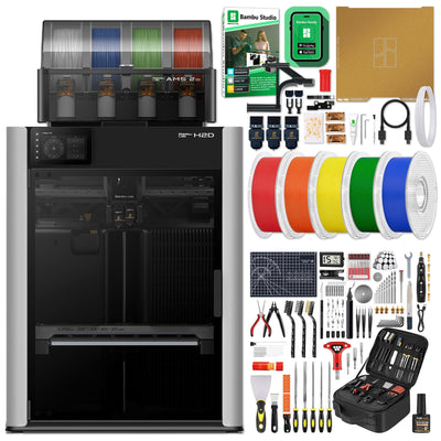 Bambu Lab H2D Dual Head 3D Printer Bundle with Filament, Tool Kit, AMS 2 System Bambu H2D 3D Printer Bundle Bambu Lab 