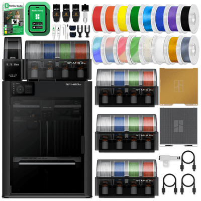 Bambu Lab H2D PRO Dual Head 3D Printer Bundle with 17 Channel AMS System Swing Design 1