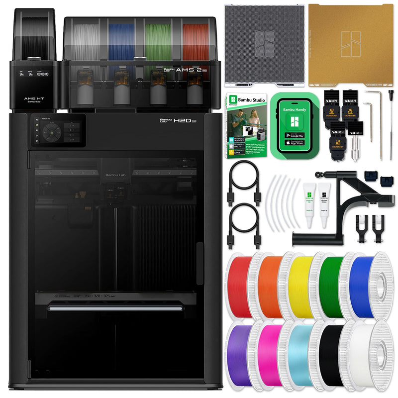 Bambu Lab H2D PRO Dual Head 3D Printer Bundle with Filament & AMS 2 System 3D Printer Bundle Bambu Lab 