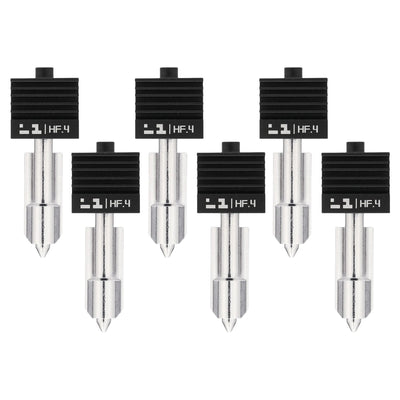 Bambu Lab High Flow 0.4mm Hardened Steel Nozzle Hotend for H2 & P2 Series 3D Printer Bambu Lab Set of 6 Nozzles 