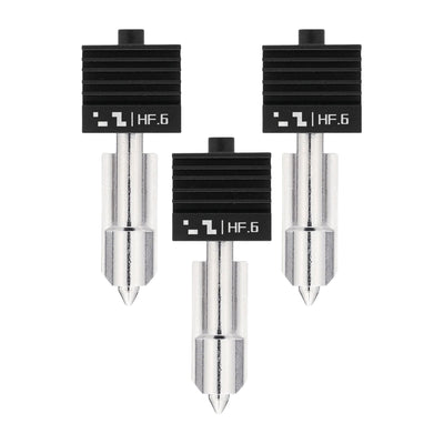 Bambu Lab High Flow 0.6mm Hardened Steel Nozzle Hotend for H2 & P2 Series 3D Printer Bambu Lab Set of 3 Nozzles 