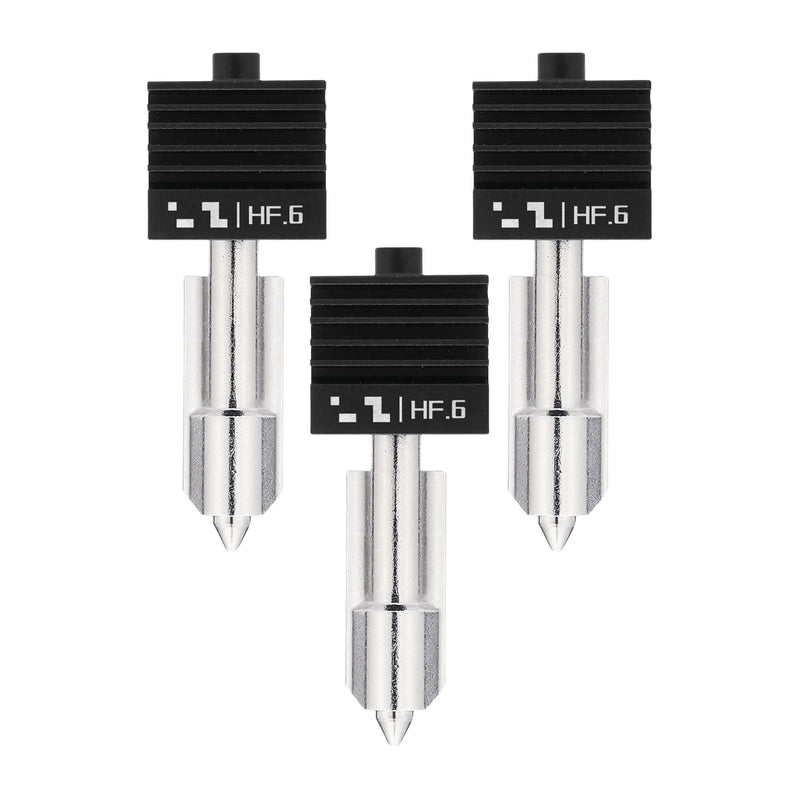Bambu Lab High Flow 0.6mm Hardened Steel Nozzle Hotend for H2 & P2 Series 3D Printer Bambu Lab Set of 3 Nozzles 