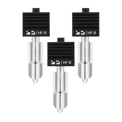 Bambu Lab High Flow 0.8mm Hardened Steel Nozzle Hotend for H2 & P2 Series 3D Printer Bambu Lab Set of 3 Nozzles 