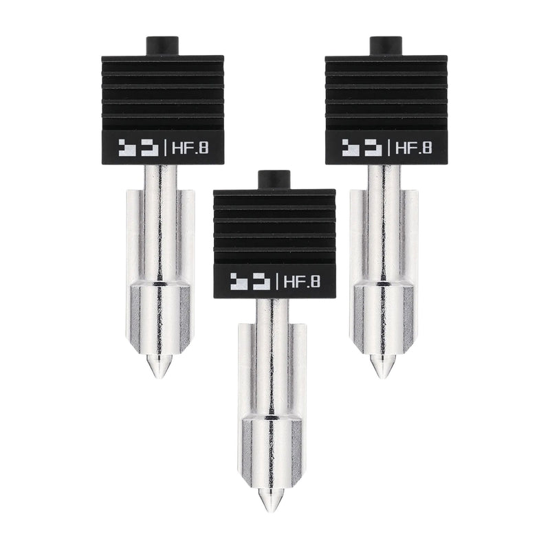 Bambu Lab High Flow 0.8mm Hardened Steel Nozzle Hotend for H2 & P2 Series 3D Printer Bambu Lab Set of 3 Nozzles 