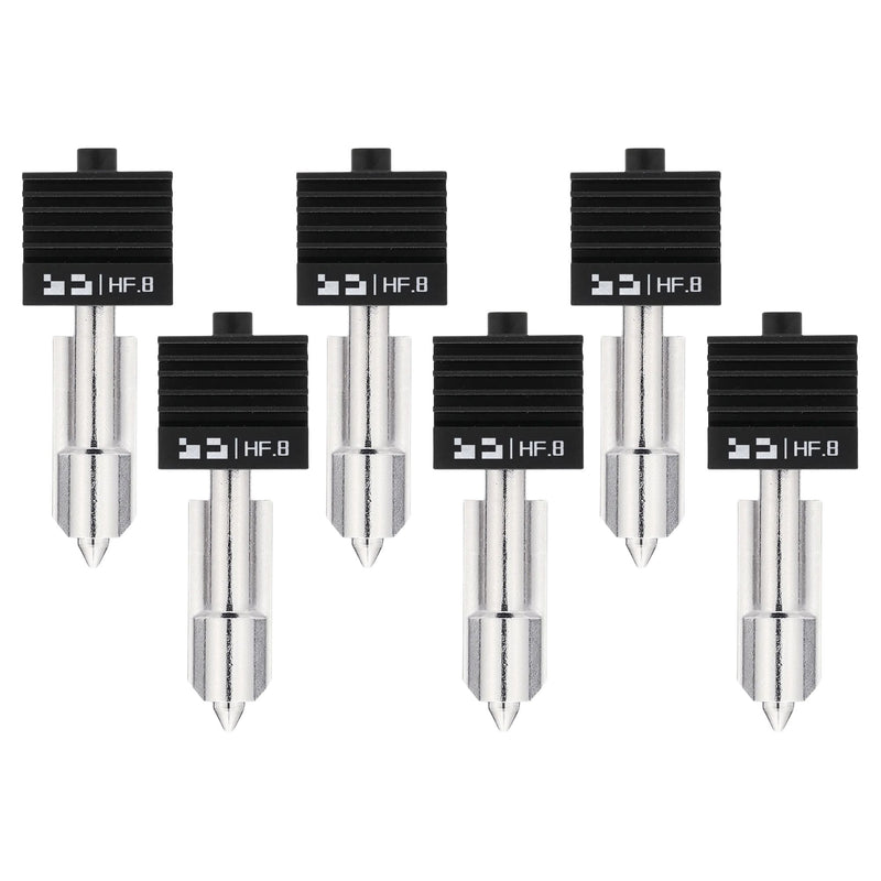 Bambu Lab High Flow 0.8mm Hardened Steel Nozzle Hotend for H2 & P2 Series 3D Printer Bambu Lab Set of 6 Nozzles 