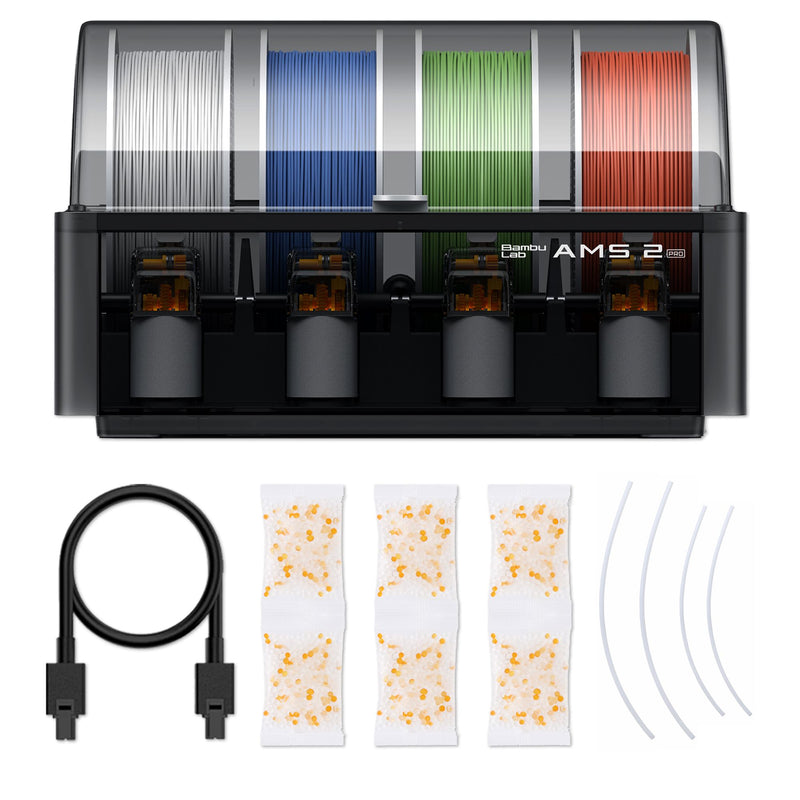 Bambu Lab P2S 3D Printer Base Bundle with 4 Spool AMS 2 PRO System 3D Printer Bundle Bambu Lab 