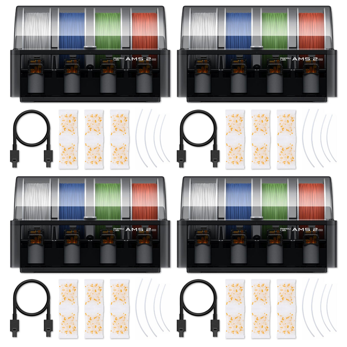 Bambu Lab P2S 3D Printer Bundle with 16 Color AMS 2 PRO System Bambu P2S 3D Printer Bundle Bambu Lab 