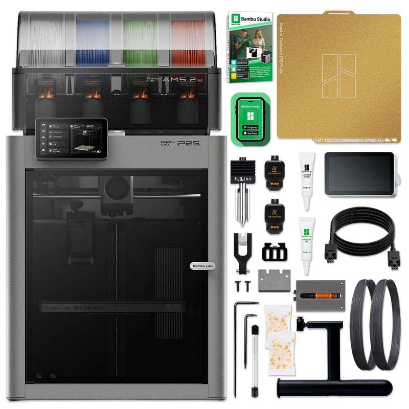 Bambu Lab P2S 3D Printer Enterprise Bundle - 3 Printers & 30 Filament Rolls - Swing Design