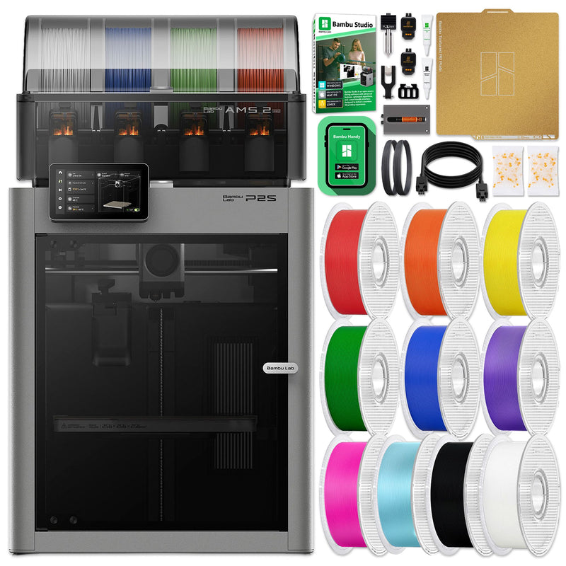 Bambu Lab P2S 3D Printer Enterprise Bundle - 4 Printers & 40 Filament Rolls 3D Printer Bundle Bambu Lab 