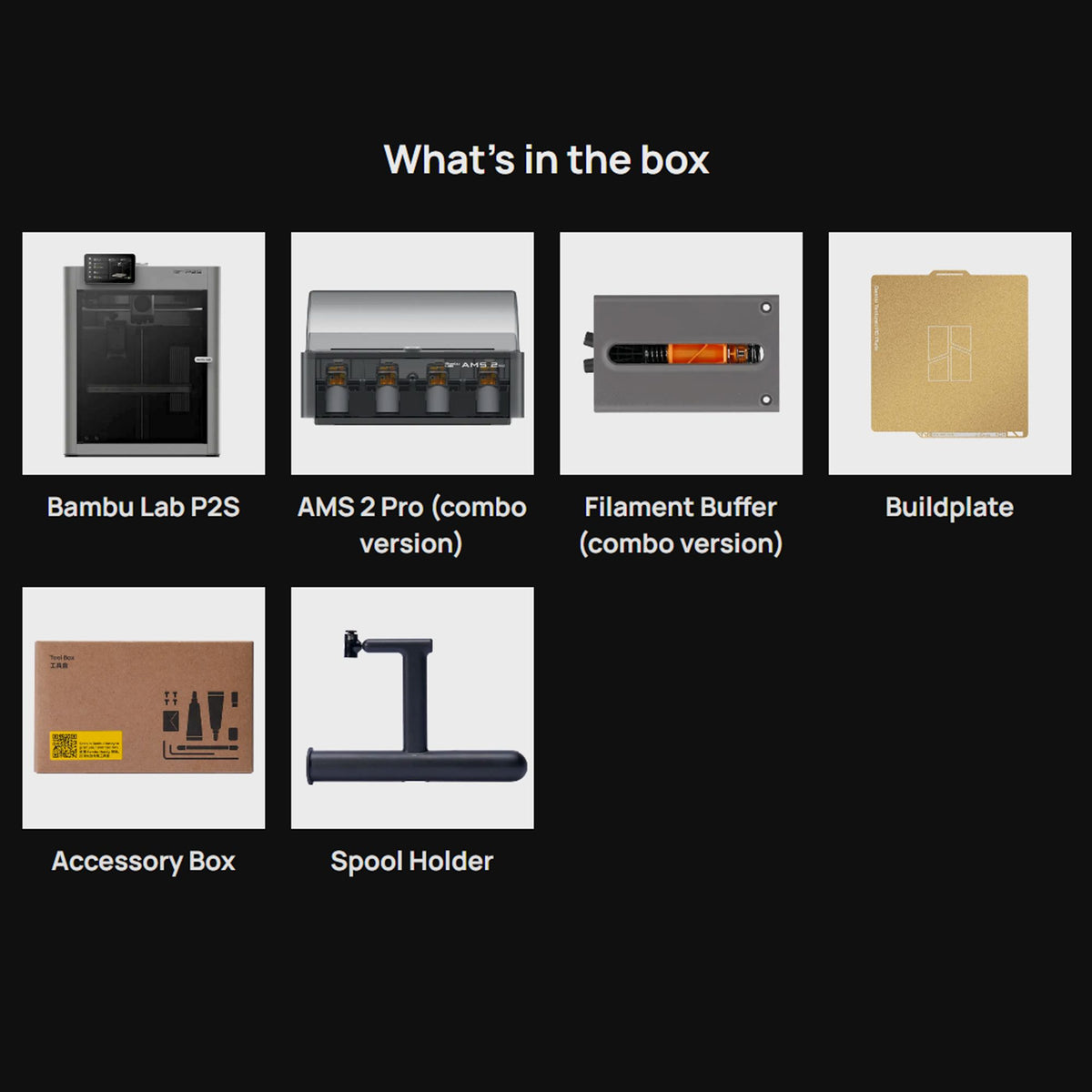 Bambu Lab P2S Professional 3D Printer Base Bundle 3D Printer Bundle Bambu Lab 