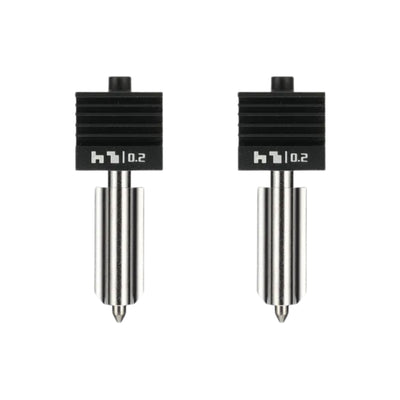 Bambu Lab Standard Flow 0.2mm Hardened Steel Nozzle Hotend for H2 & P2 Series 3D Printer Bambu Lab Set of 2 Nozzles 