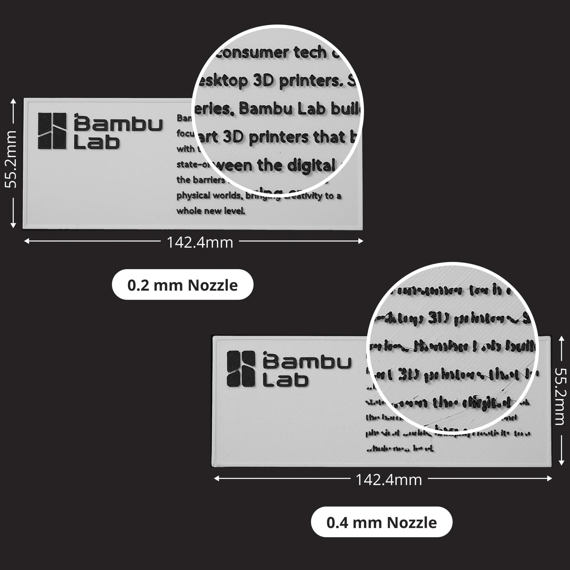 Bambu Lab 0.4mm H2C Induction Hotend Standard Nozzle | Swing Design