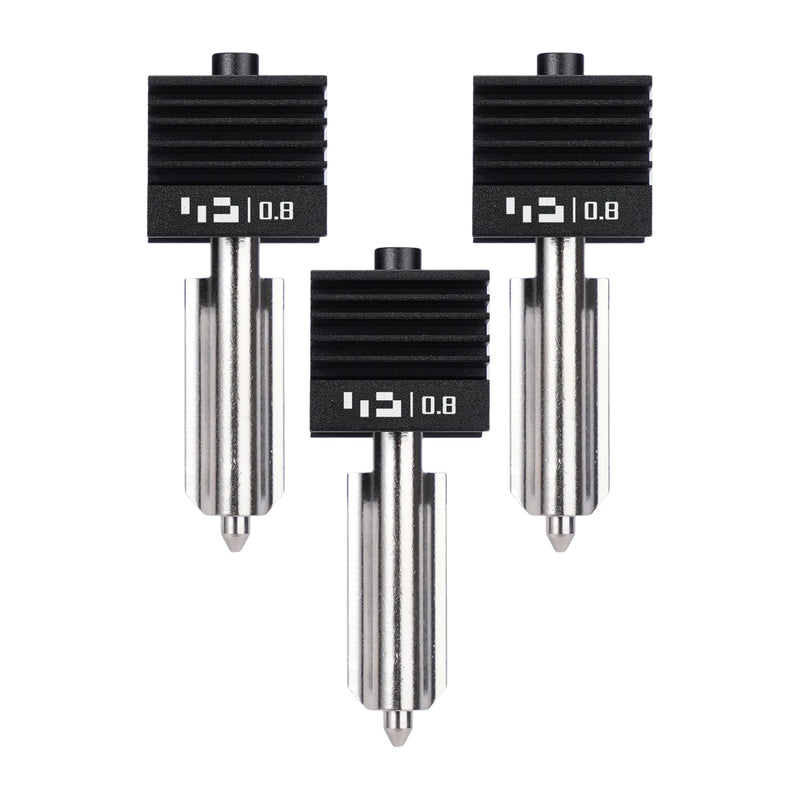 Bambu Lab Standard Flow 0.8mm Hardened Steel Nozzle Hotend for H2 & P2 Series 3D Printer Bambu Lab Set of 3 Nozzles 