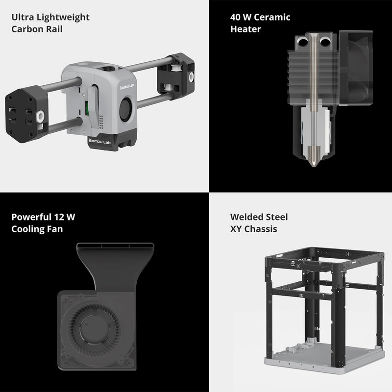 Bambu Lab X1C Carbon 3D Printer Base Bundle 3D Printer Bundle Bambu Lab 