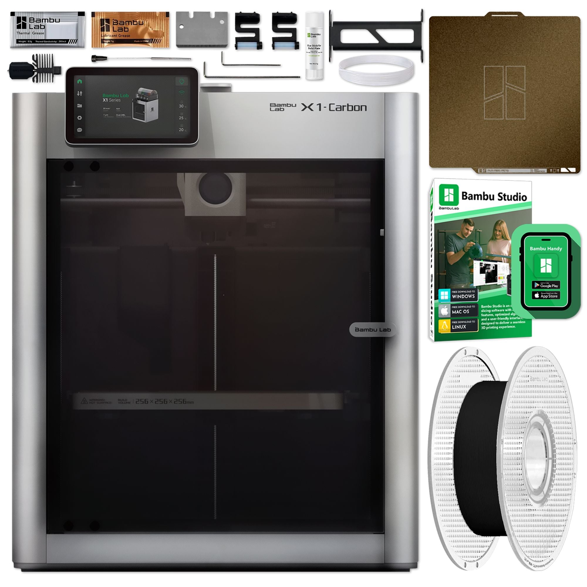 Bambu Lab X1C Carbon 3D Printer Base Bundle 3D Printer Bundle Bambu Lab 
