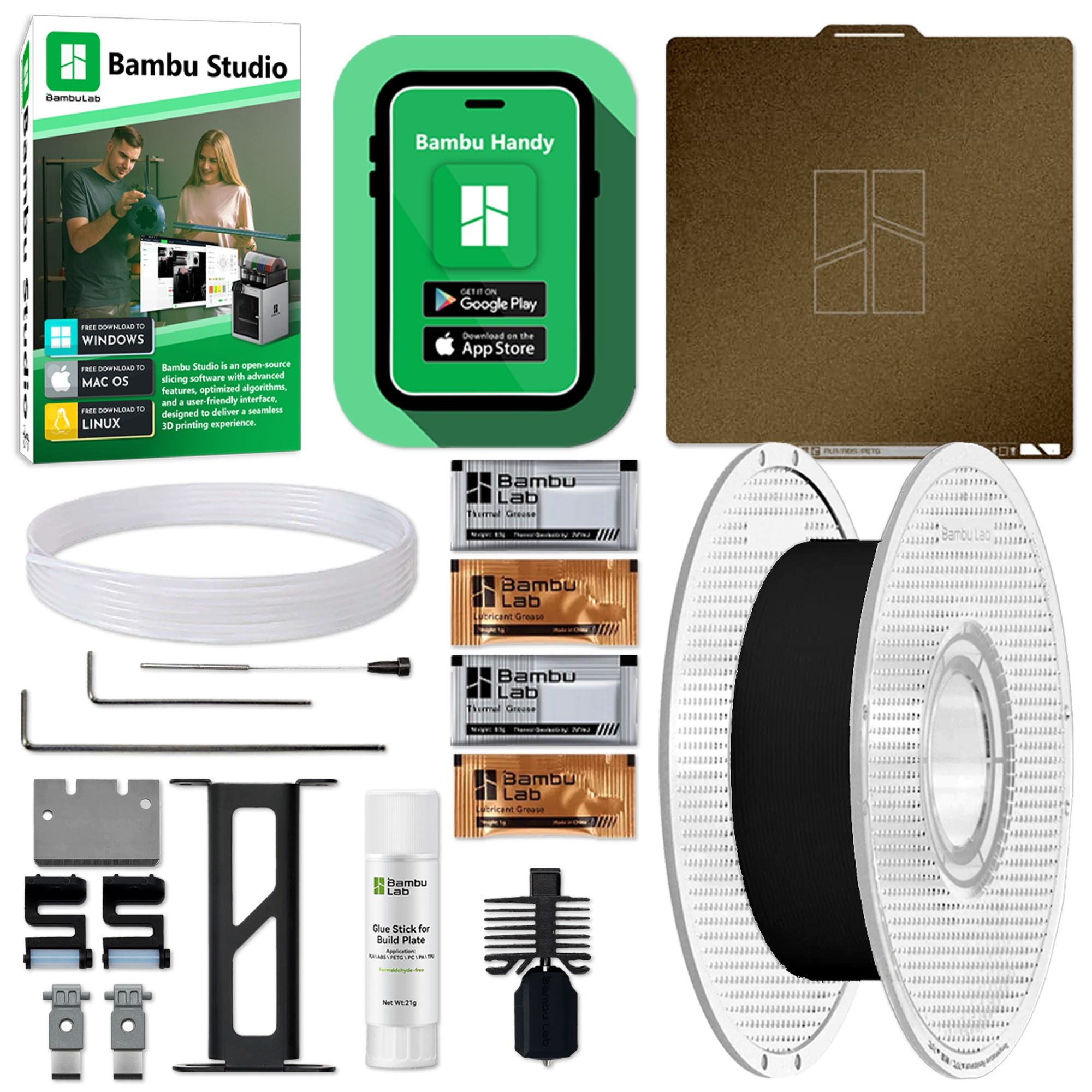 Bambu Lab X1C Carbon 3D Printer Base Bundle 3D Printer Bundle Bambu Lab 