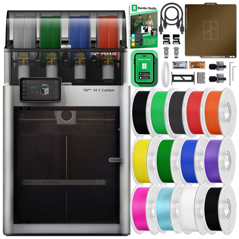 Bambu Lab X1C Carbon 3D Printer Enterprise Bundle - 3 Printers 3D Printer Bundle Bambu Lab 
