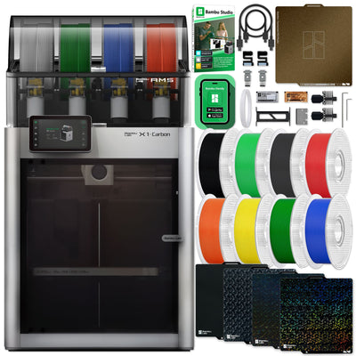 Bambu Lab X1C Carbon 3D Printer with AMS System &amp; Accessories Bundle 3D Printer Bundle Bambu Lab 