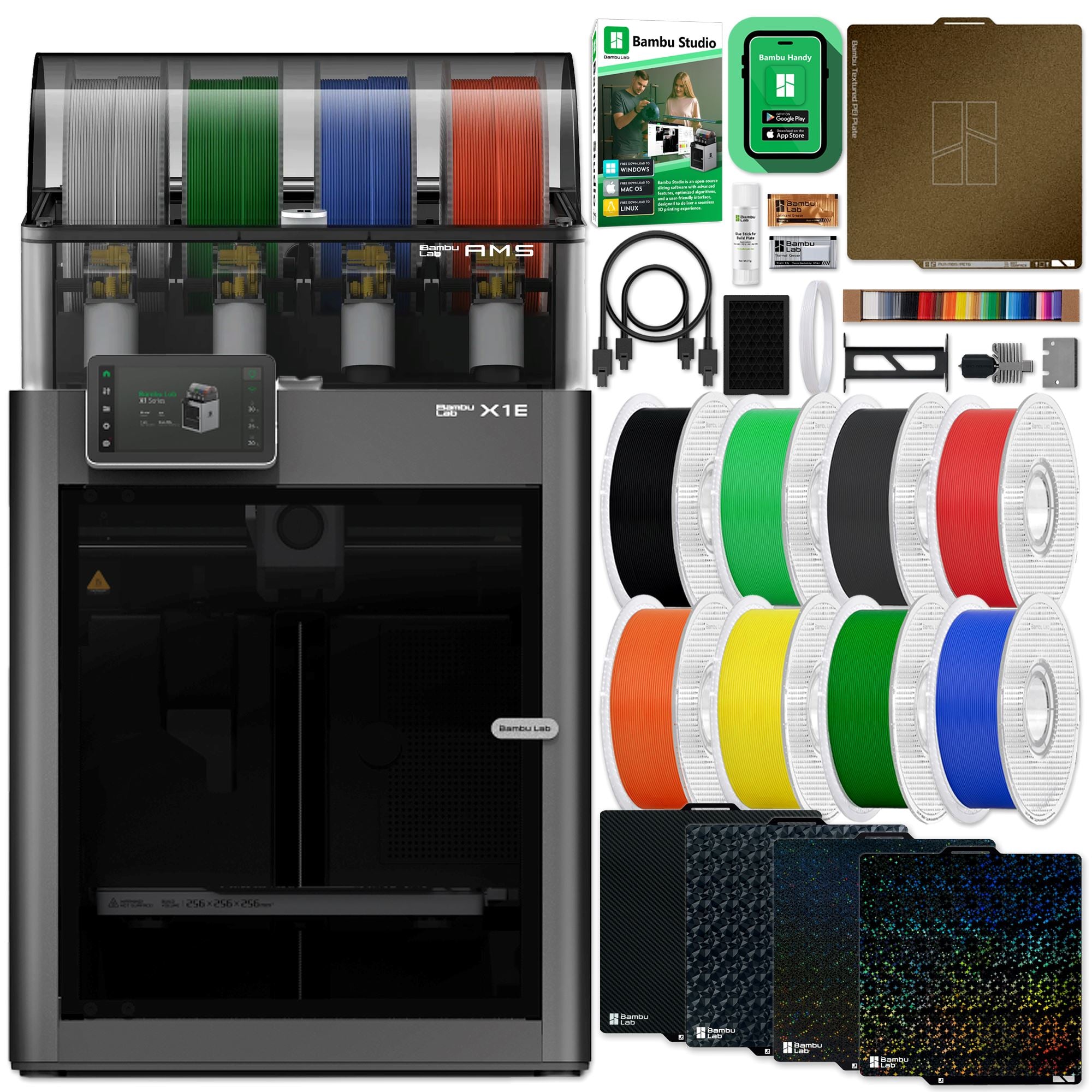 Bambu Lab X1E Professional 3D Printer & Accessories Bundle 3D Printer Bundle Bambu Lab 