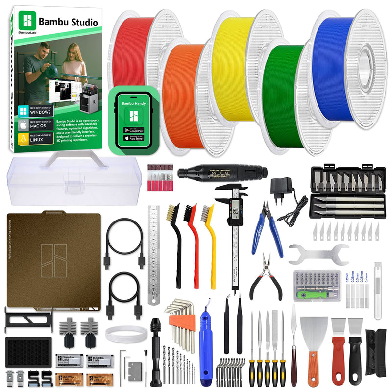 Bambu Lab X1E Professional 3D Printer with Tool Kit & Filament Bundle 3D Printer Bundle Bambu Lab 