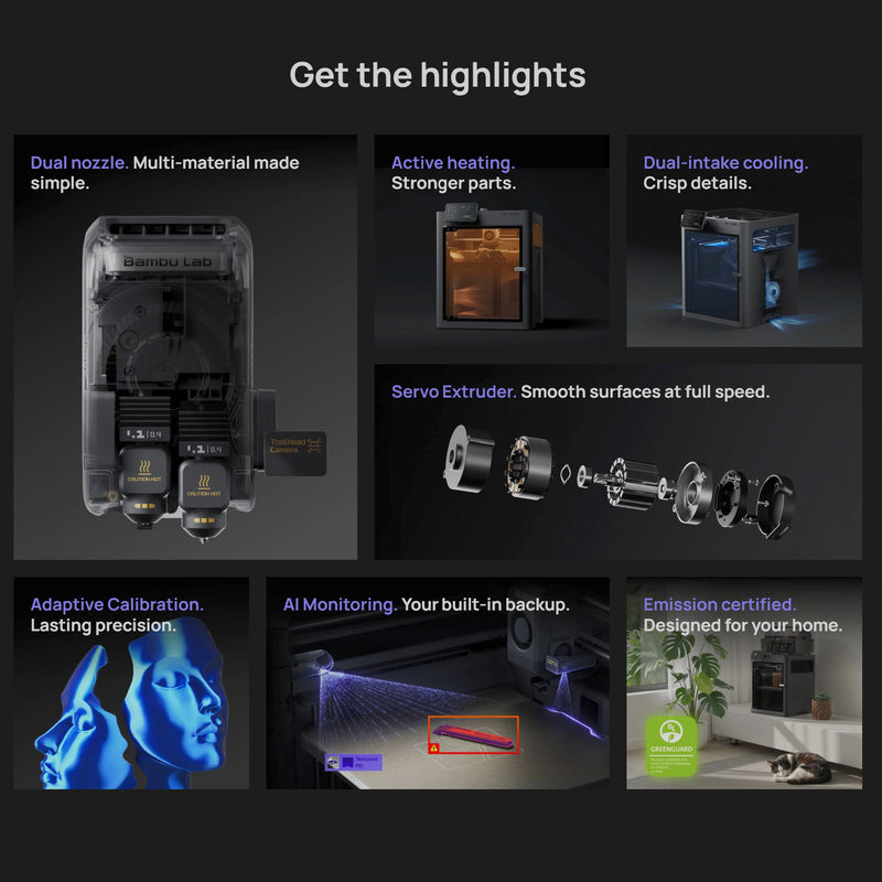 Bambu Lab X2D 3D Printer Bundle with Filament Rolls & AMS 2 PRO Bambu X2D 3D Printer Bundle Bambu Lab 
