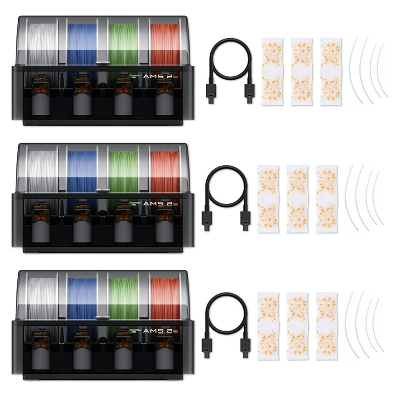 Bambu Lab X2D 3D Printer Enterprise Bundle - 3 Printers & 30 Filament Rolls - Swing Design5