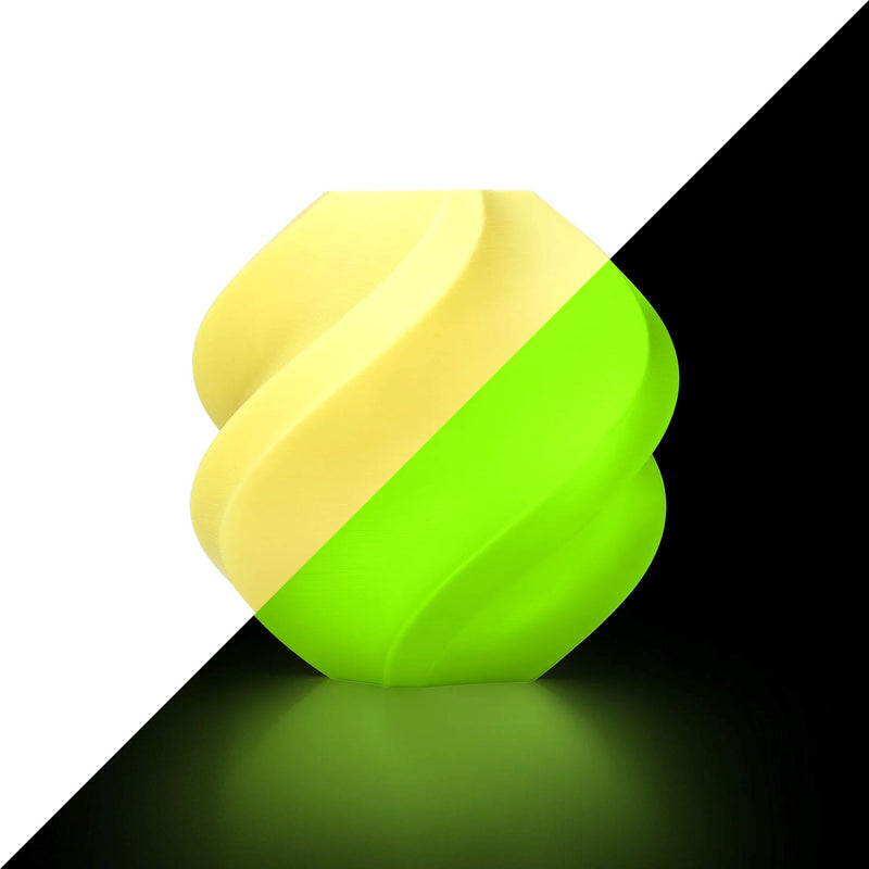 Bambu Labs PLA Glow Filament With Spool 3D Printer Bambu Lab Glow Yellow (15400) 