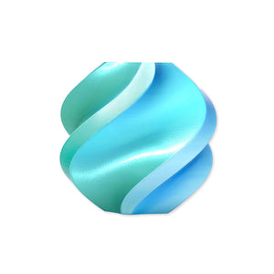 Bambu Labs PLA Silk Dual Color Filament With Spool 3D Printer Bambu Lab Blue Hawaii (13904) 