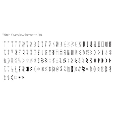 Bernette B38 Top End Sewing Machine Bundle with Deluxe 100pc Thread Kit Brother Sewing Bundle Bernette 