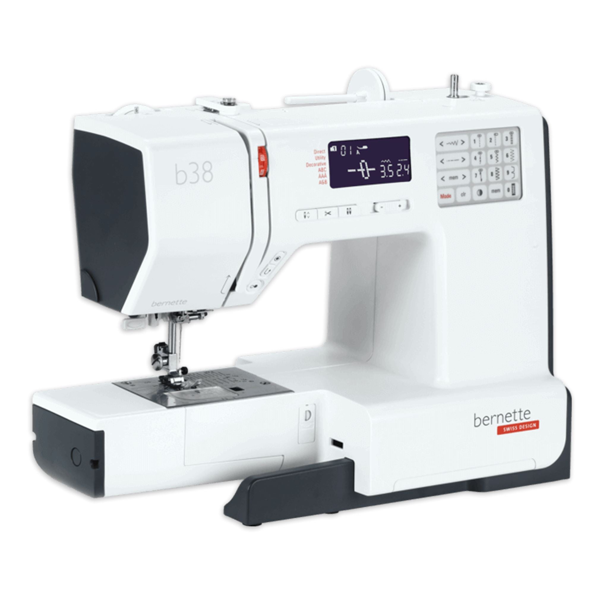 Bernette B38 Top End Sewing Machine Bundle with Deluxe 100pc Thread Kit Brother Sewing Bundle Bernette 