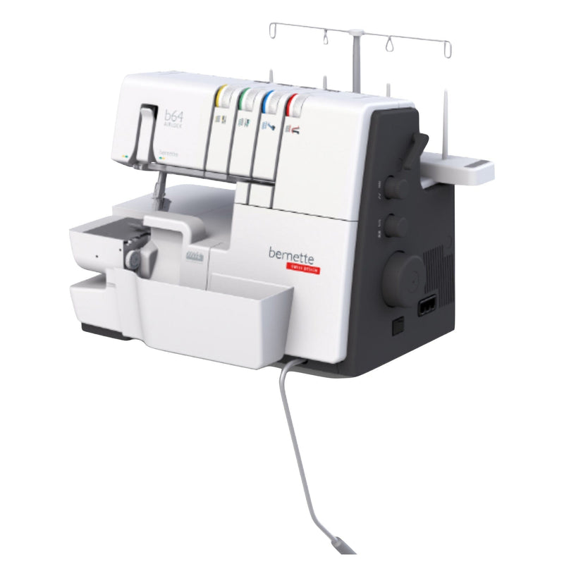 Bernette B64 Airlock Serger with Easy Air Threading & 80 Thread Spool Bundle Brother Sewing Bundle Bernette 