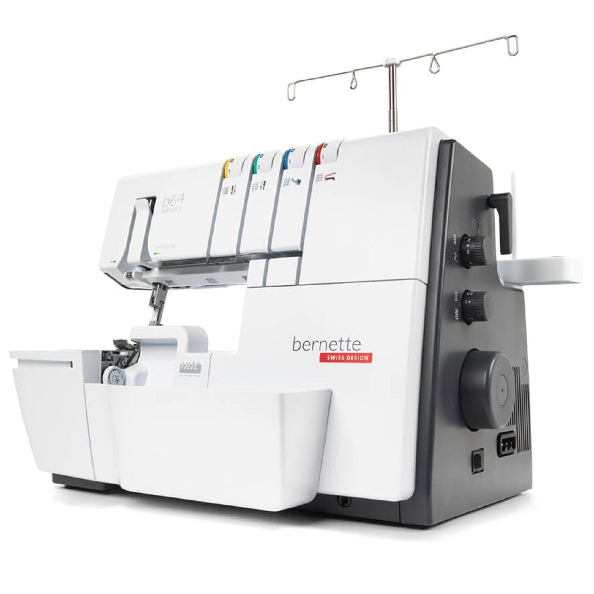 Bernette B64 Airlock Serger with Easy Air Threading & 80 Thread Spool Bundle Brother Sewing Bundle Bernette 