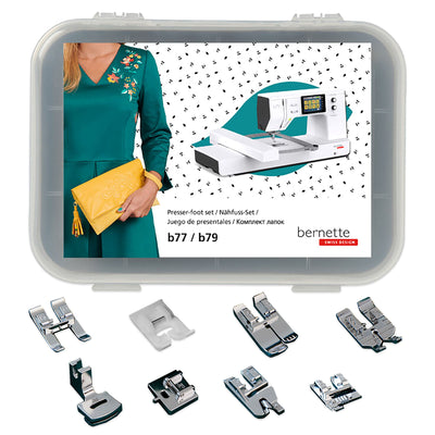Bernette B77 &amp; B79 Presser Foot Set Brother Sewing Bundle Bernette 
