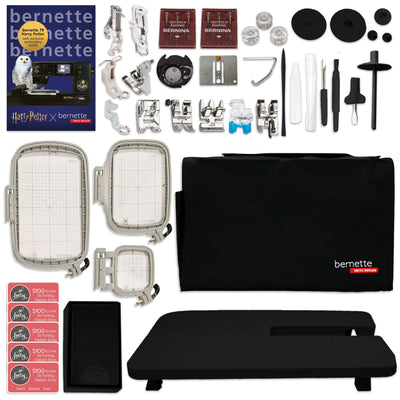 Bernette B79 Harry Potter Sewing & Embroidery Machine with 130 Thread Spools Brother Sewing Bundle Bernette 