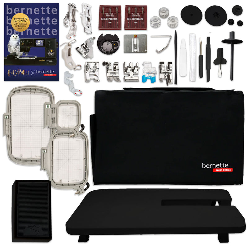Bernette B79 Harry Potter Sewing & Embroidery Machine with 3 Embroidery Hoops Brother Sewing Bundle Bernette 