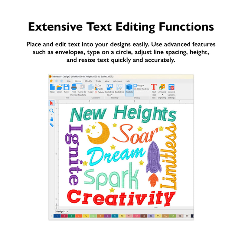 Bernette Customize Embroidery Software by DIME Software Bernette 