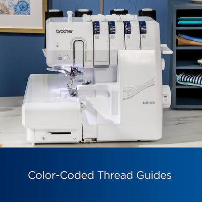 Brother Air1800 Air Serger with Jet-Air Threading & Thread Kit Brother Sewing Bundle Brother 