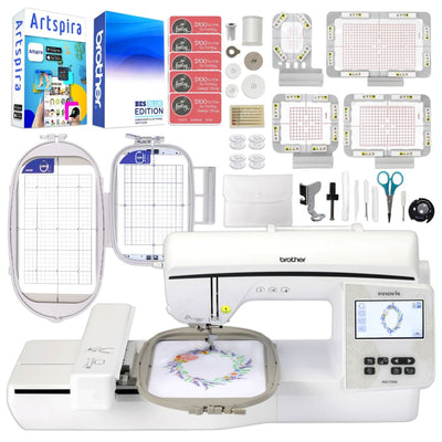 Brother NQ1700E Embroidery Machine with Magnetic Hoop Bundle Swing Design 1