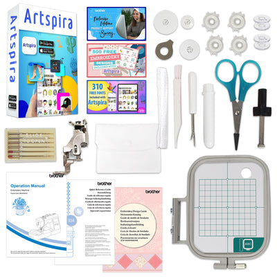 Brother PE545 Embroidery Machine with 4" x 4" Hoop & Accessories Brother PE545 Embroidery Machine Brother 