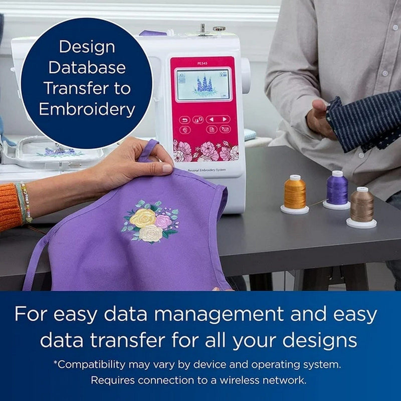 Brother PE545 Embroidery Machine with 4" x 4" Hoop & Accessories Brother Sewing Bundle Brother 