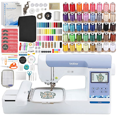 Brother PE900 5&quot; x 7&quot; Embroidery Machine Bundle with 250+ Accessories Brother Sewing Bundle Brother 