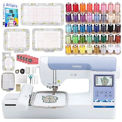 Brother PE900 5" x 7" Embroidery Machine with Magnetic Hoops Kit Brother PE900 Embroidery Machines Brother 