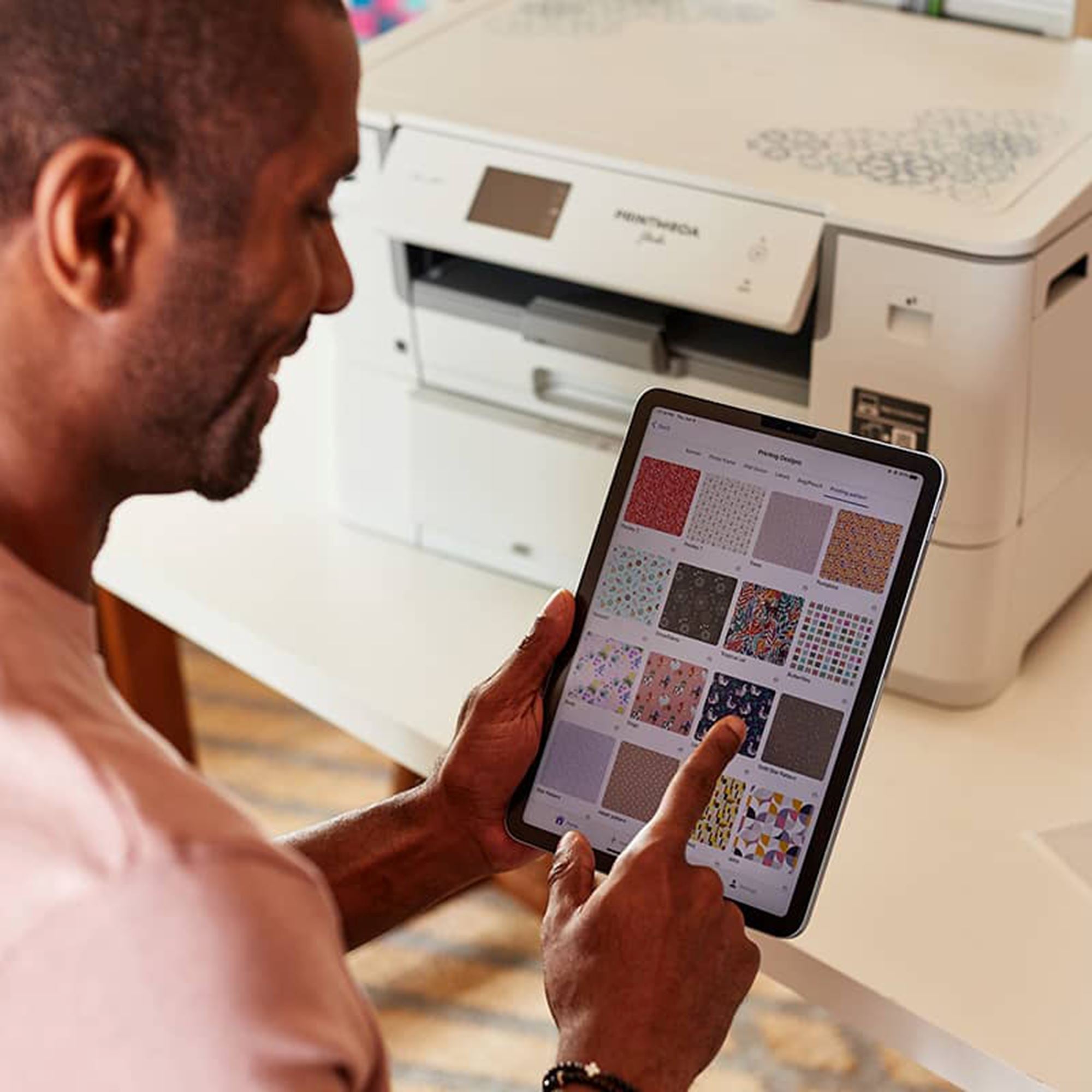 Brother PrintModa Dual Function Fabric Printer with Print Media & Artspira Swing Design 