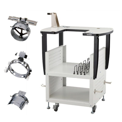 Brother PRS100 3pc Hat &amp; Cap Hoop Set with PRS100 Stand Brother Sewing Bundle Brother 