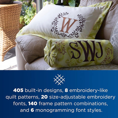 Brother PRS100 Single-Needle Embroidery Machine w/ Hat Hoop Set, Accessories Kit Brother Sewing Bundle Brother 