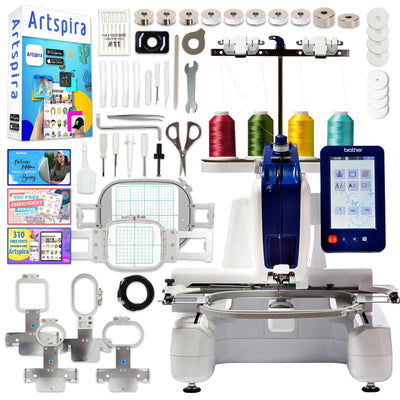 Brother PRS100 Single-Needle Embroidery Machine with w/ 40+ Accessories Brother PRS100 Embroidery Machine Brother 
