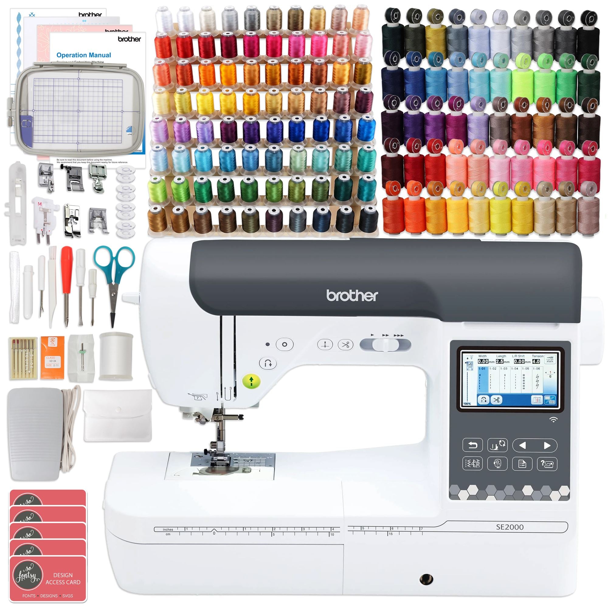 11+ Brother Sewing Machine For Beginners Brother SE2000 5" x 7" Embroidery Machine | Swing Design