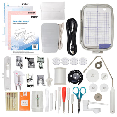 Brother SE2000 Embroidery & Sewing Machine w/ 5" x 7" Hoop & Accessories Brother Sewing Bundle Brother 