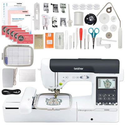 Brother SE2000 Embroidery & Sewing Machine w/ Deluxe Sewing Bundle Brother SE2000 Embroidery Machines Brother 